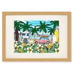 Art Print A4（Kalakua Ave）with Frame