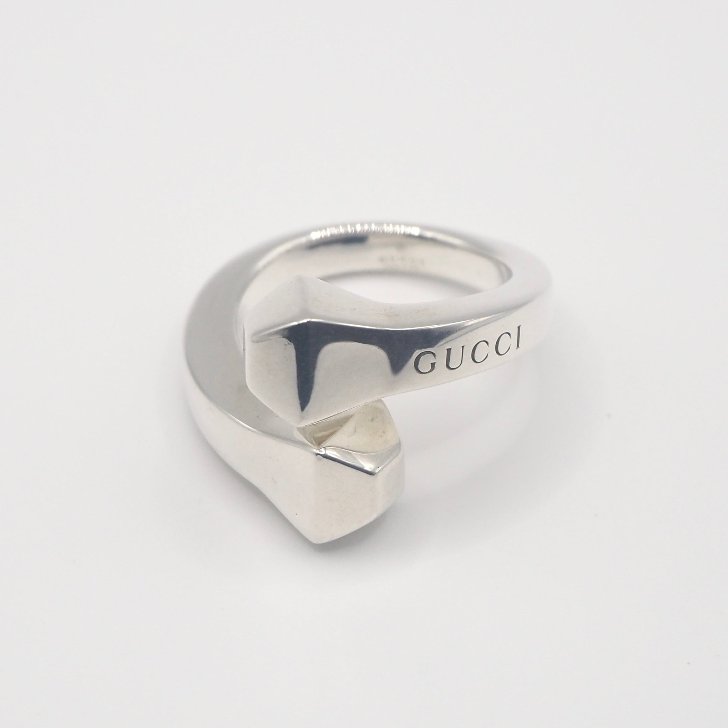 GUCCI ヘビーチェーン フィガロ チェーン ブレスレット シルバー925