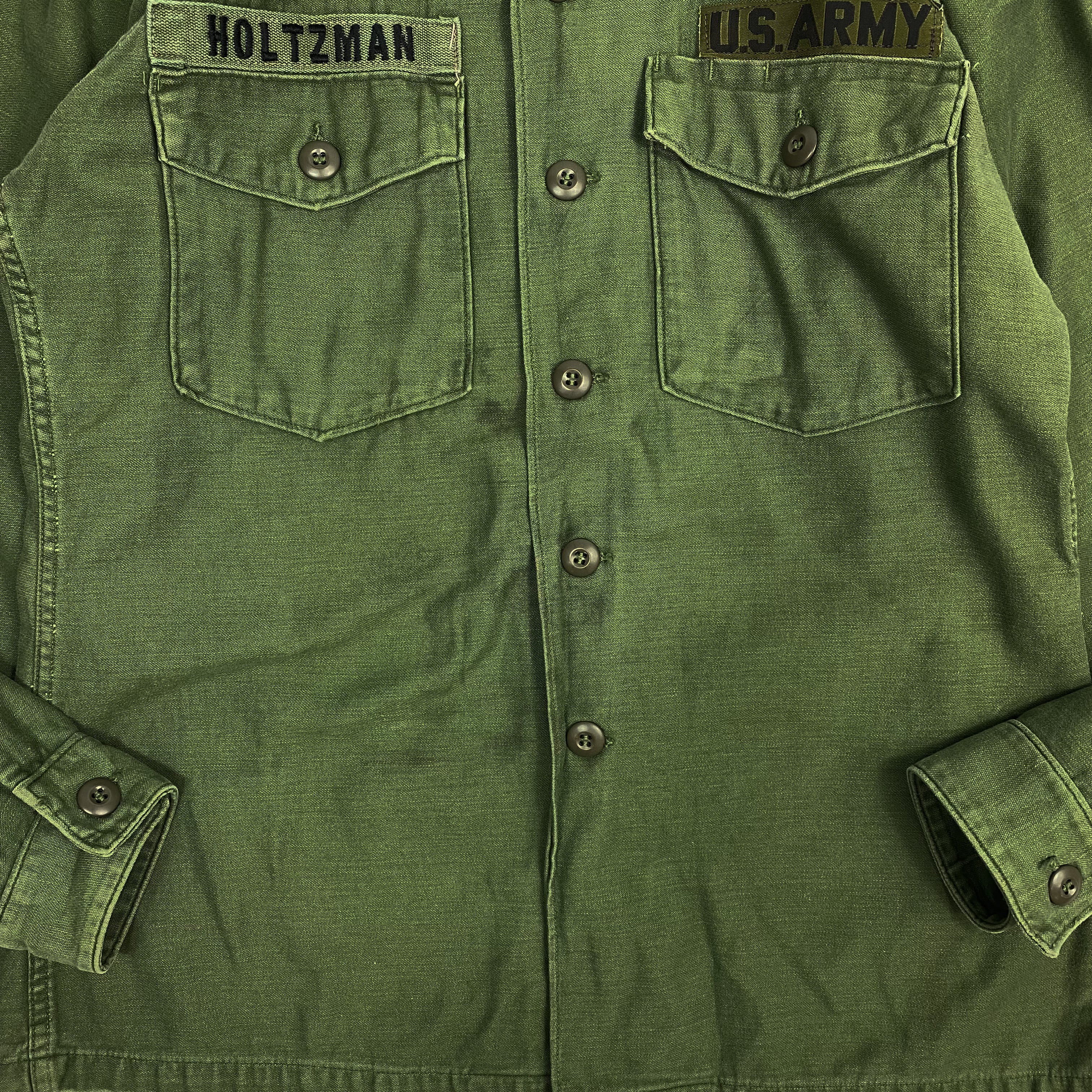 60's U.S. ARMY Utility Shirt OG-107 / 米軍 60年代 ユーティリティシャツ ミリタリー ヴィンテージ 古着