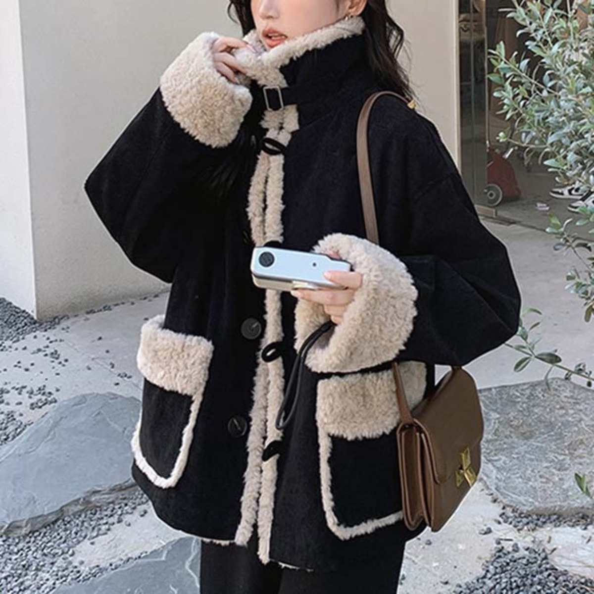TREPKO] ジャケット レディー フユ 女性ノのりのりウエストノフ水沫 pu 
