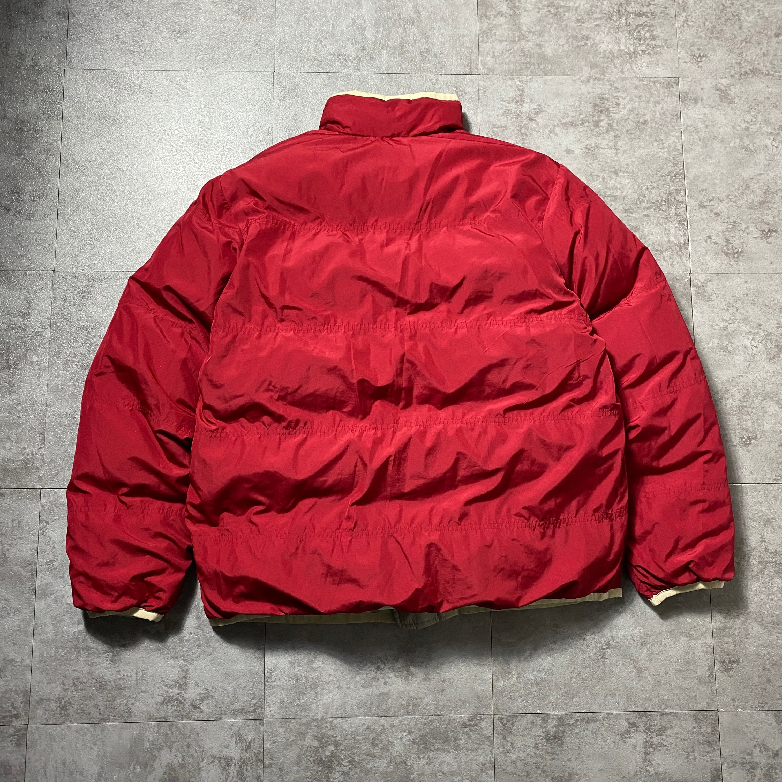 00s ナイキ　スウォッシュ　刺繍ロゴ　リバーシブル　ダウンジャケット 00's NIKE ナイキ リバーシブル スウォッシュ 刺繍ロゴ ダウン