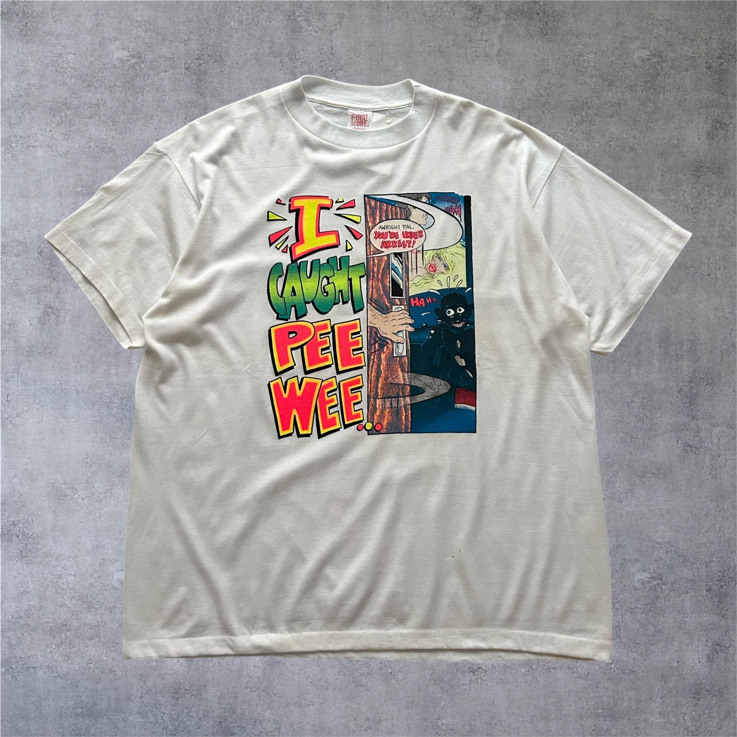 1990s "I Caught Pee Wee" Pee-Wee Herman T-shirt【高円寺店】