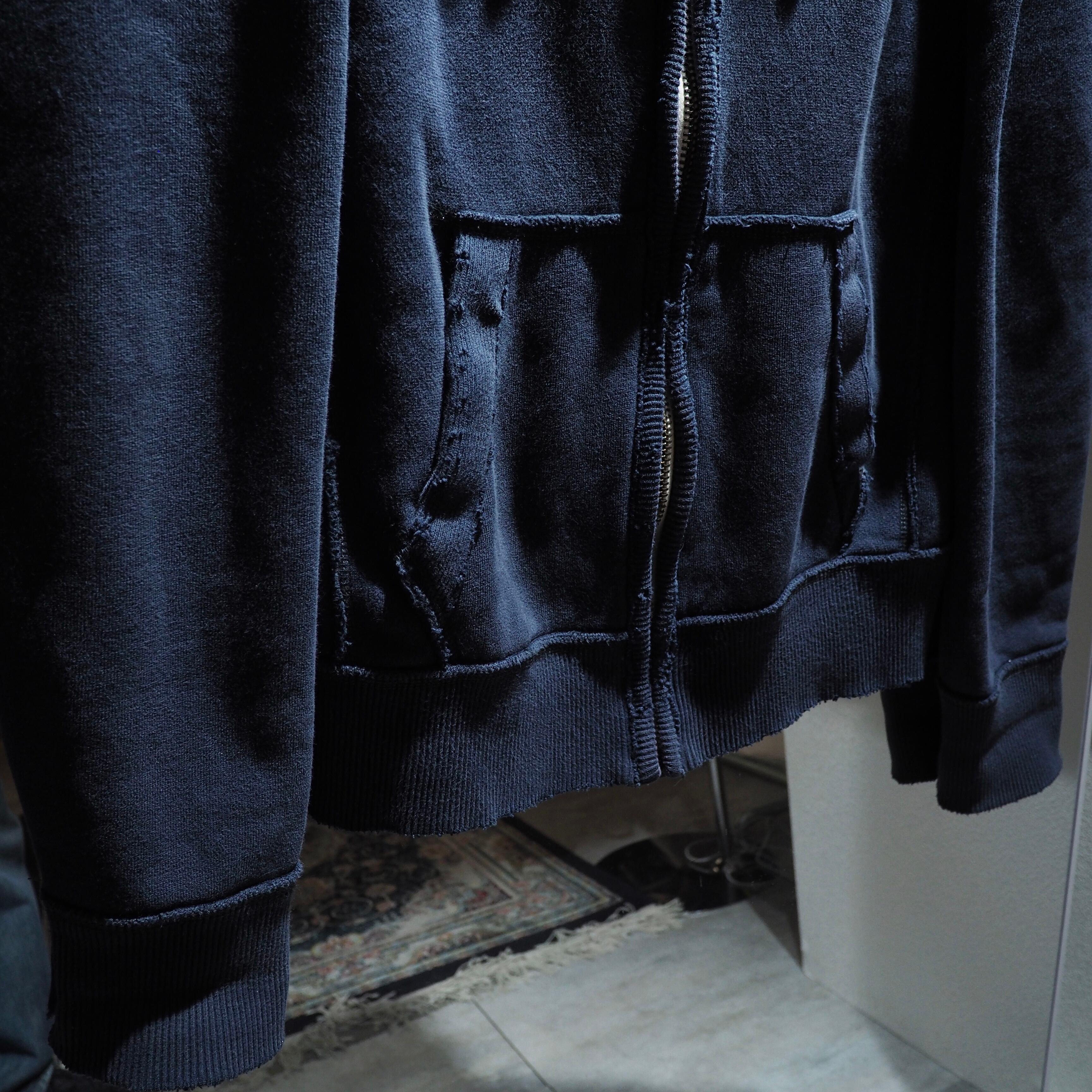 ” Abercrombie & Fitch ” 襤褸 Aging custom full zip Parker