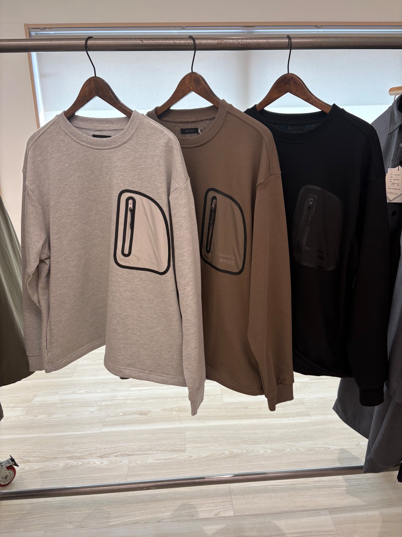 le vent souffle メンズポケット付きプルオーバー　c061