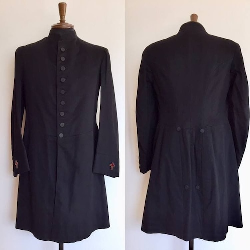 Antique Masonic Knight Templar Long Frock Coat