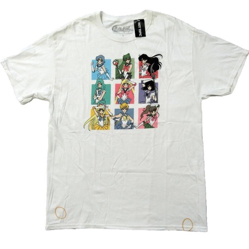 セーラームーン　Tシャツ　L　白　アニメTシャツ　海外オフィシャル *