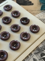 フランスVintageボタン ヴィンテージボタン デッドストック すみれ色 13mm パープル系 アクセサリーパーツ デコレーション材