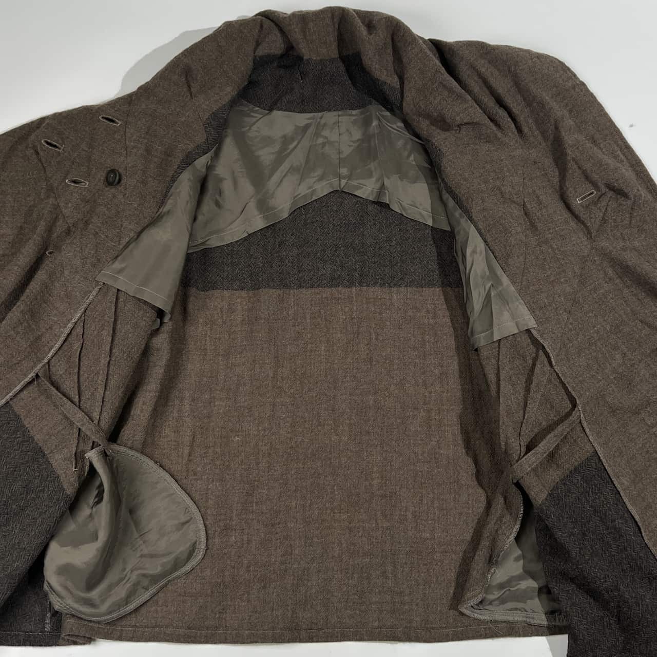 上下 慈雨 ジウ デザイン セットアップ ジャケット スカート 40/ベージュ グレー レディース