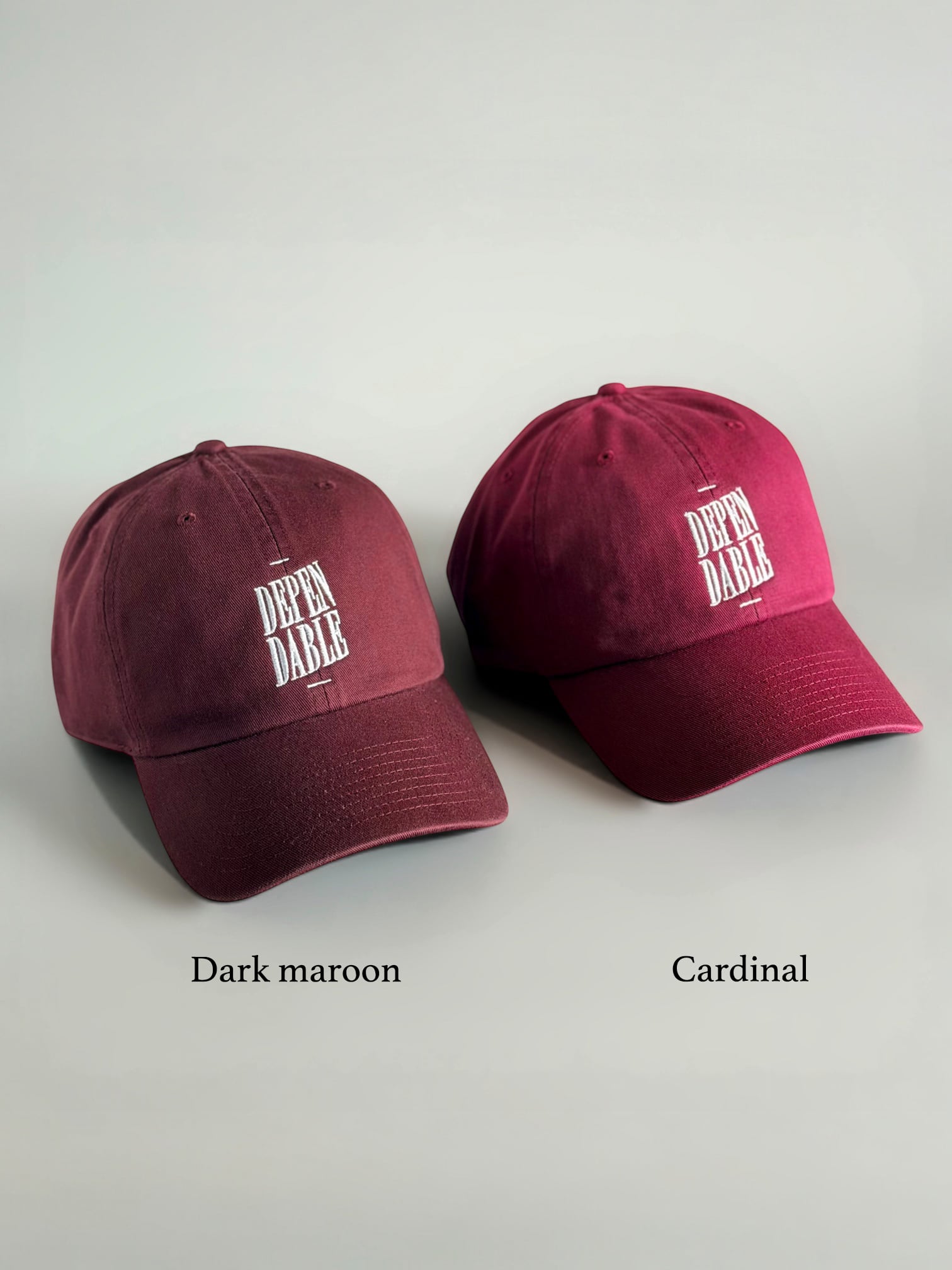 DepenDable(頼りになる) Cap / Dark maroon / Cardinal