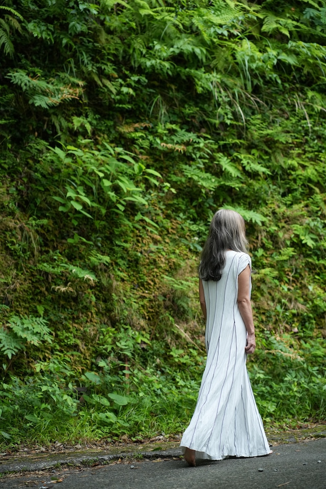 【2026 SUMMER COLLECTION】SPUN CRINKLE LONG DRESS / WHT