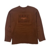 Karl Helmut カールヘルム ステッチデザイン 長袖Tシャツ トレーナー サイズ M /ブラウン