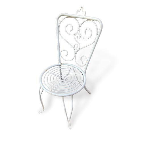 【ヴィンテージ アイアン シャビーシック ガーデンチェア】