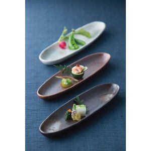 焼き魚用　長皿　5枚セット AY-70 スリムな長皿5枚入セット さんま焼き魚や付き出しに収納に