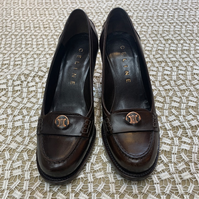 CELINE LOGO PUMPS 351/2【22.5cm】