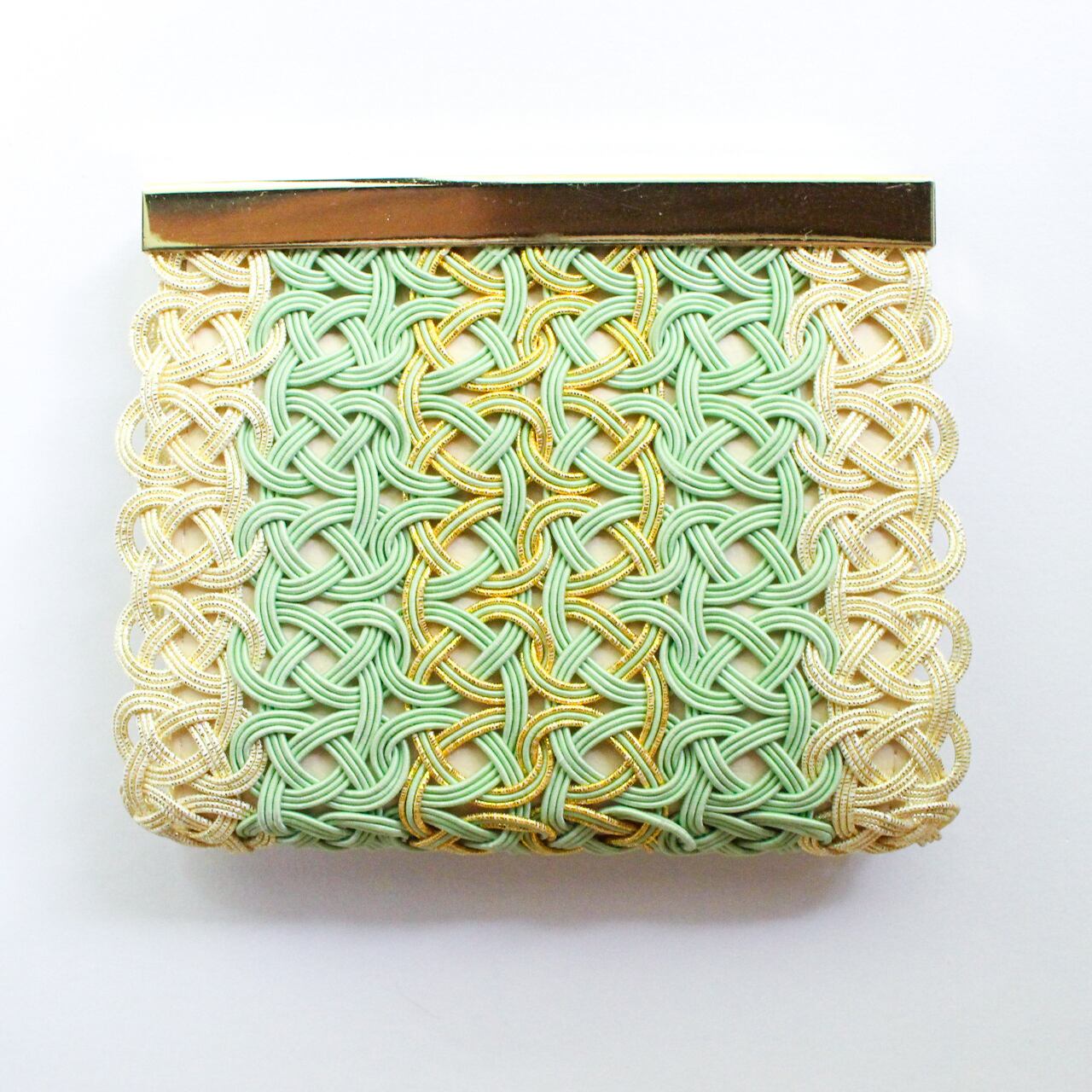 お金とご縁を結ぶ 水引がま口財布（ミントグリーン） | 紙単衣