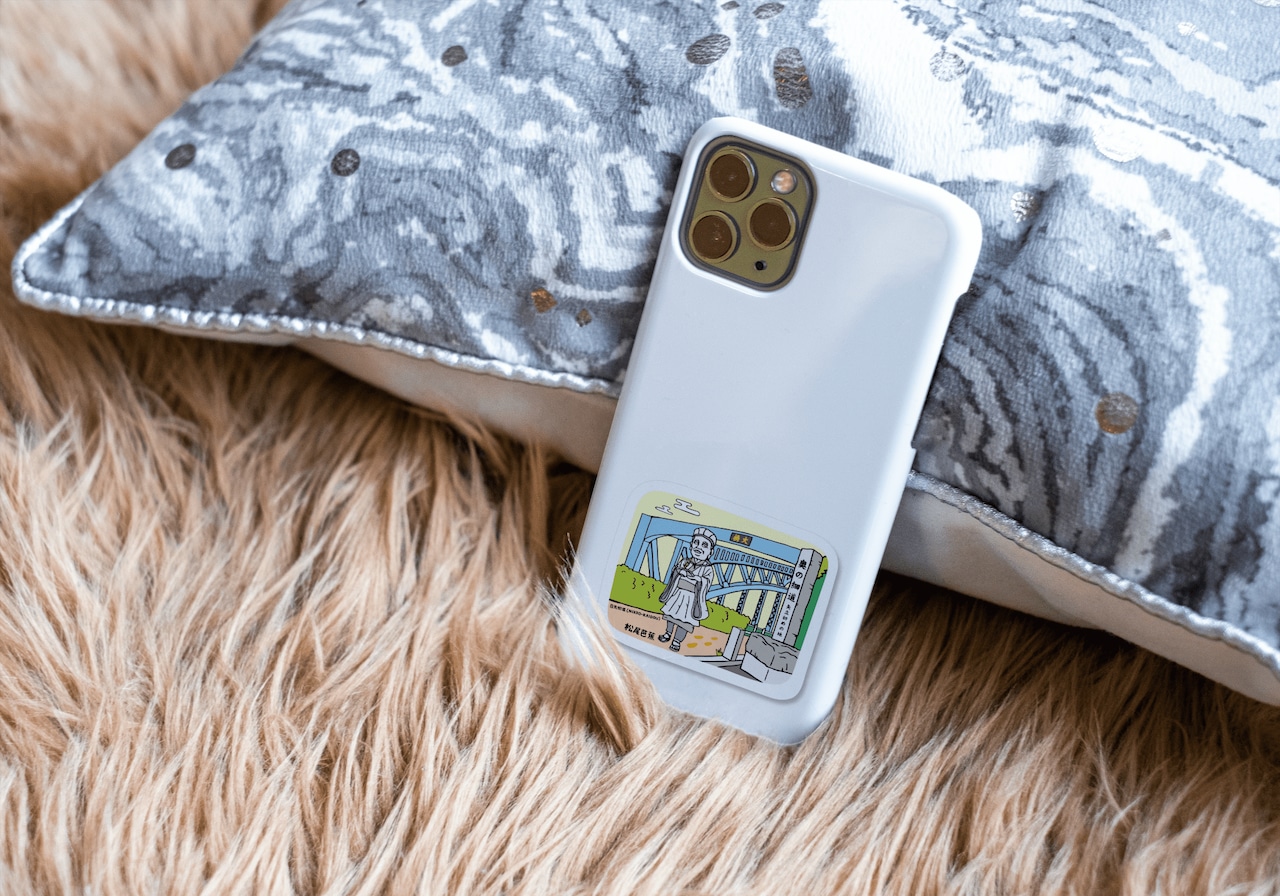 「日光街道(松尾芭蕉)」/ 足立区 地元ステッカー -ジモト百景 画像2