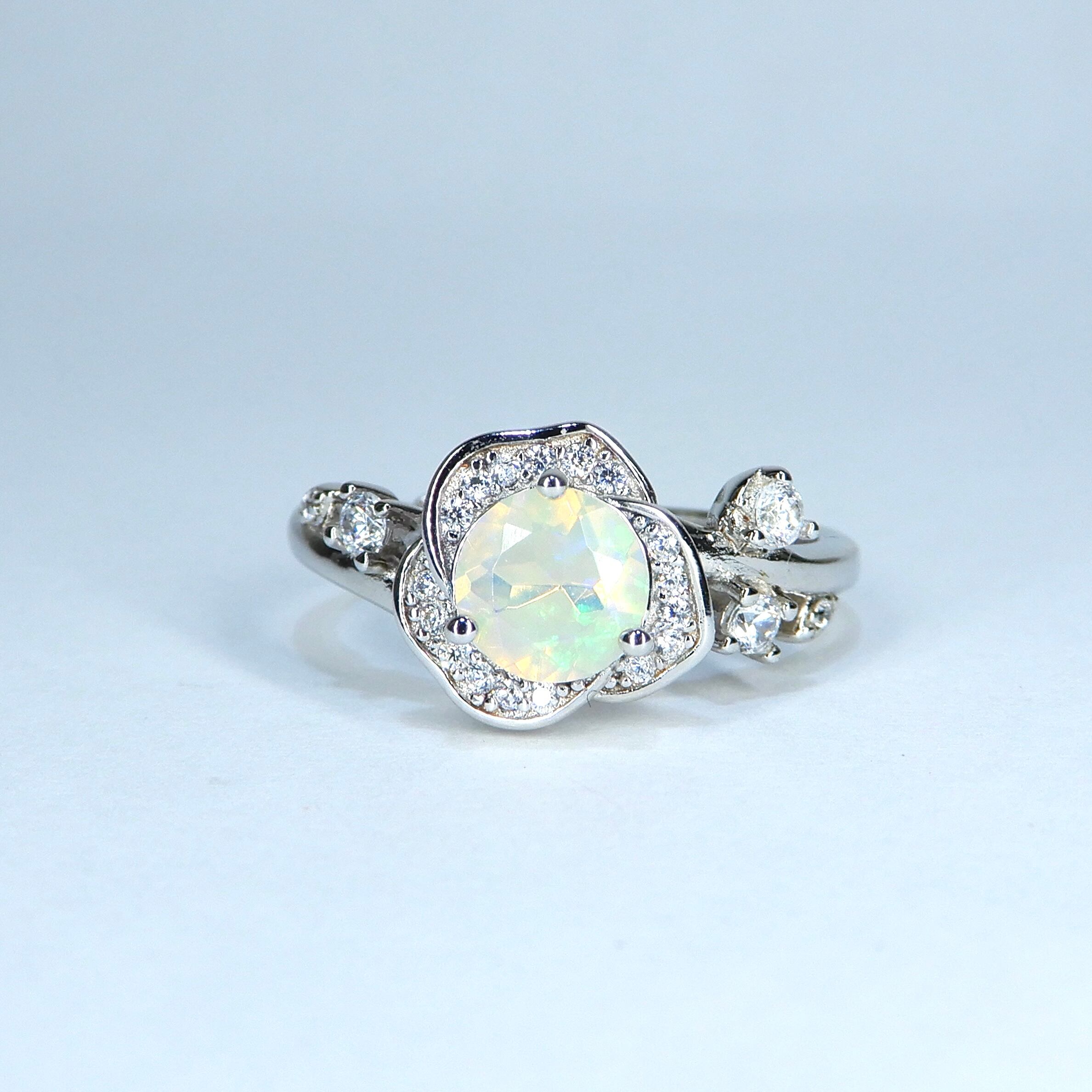 Rose Ring♦︎エチオピアンオパール♦︎SVカラー