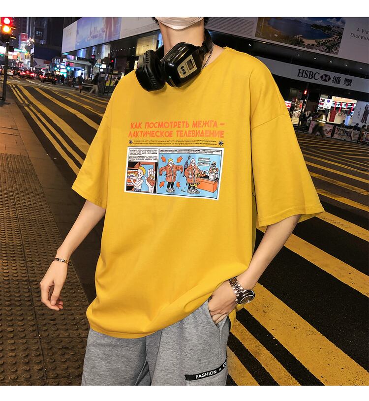 全4色 Tシャツ カットソー プリント カジュアル シンプル