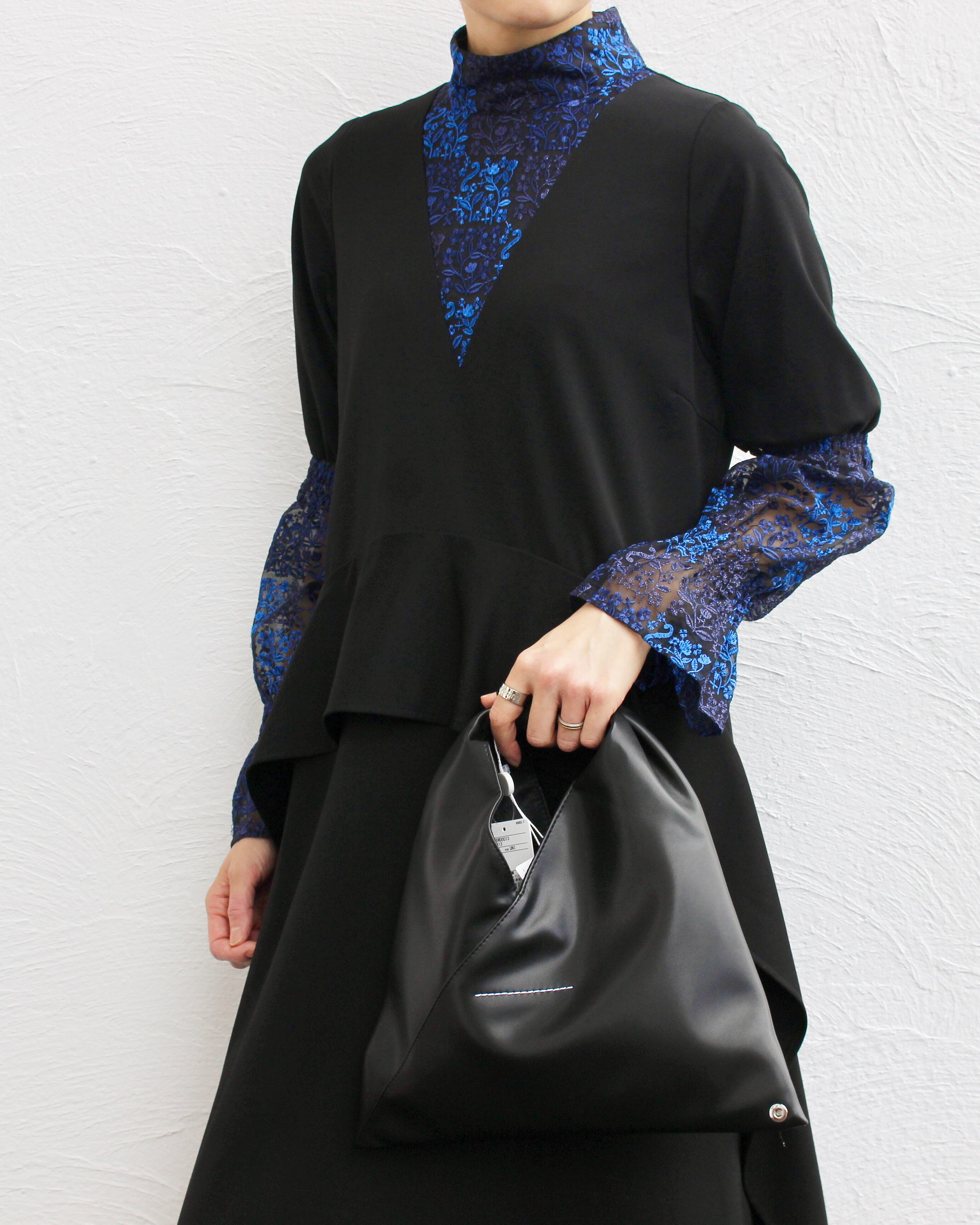 MM6 Black button faux-leather shirt 46 MM6 Maison Margiela