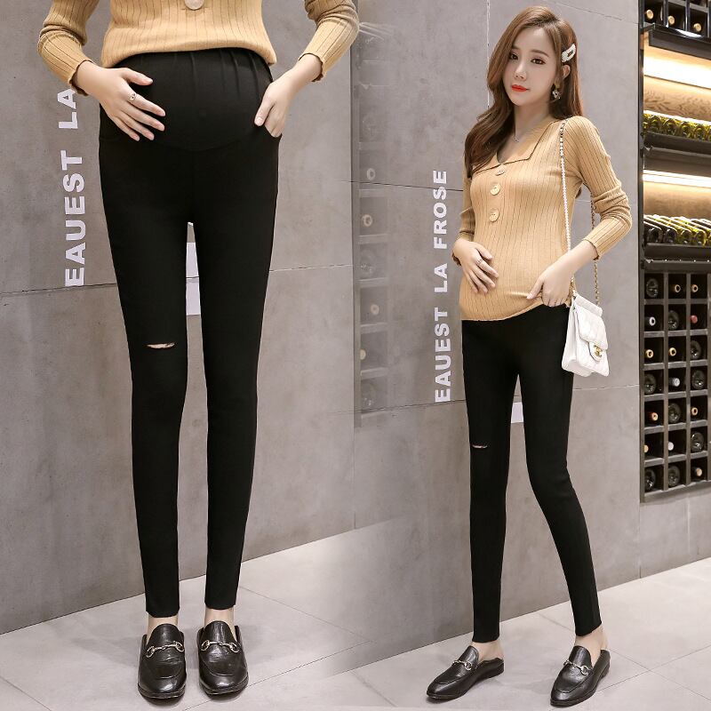 【新作】【送料無料】 マタニティウェア2020秋と冬の新しい弾性穴妊娠中の女性のレギンスバージョンの妊娠中の女性の腹リフトパンツ-アリババ エラスティック 伸縮 オータム 秋物 ウィンター 冬物 expec288529960294