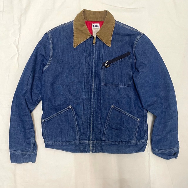 1970's LEE 91-B DENIM WORK QUILTING LINER JACKET