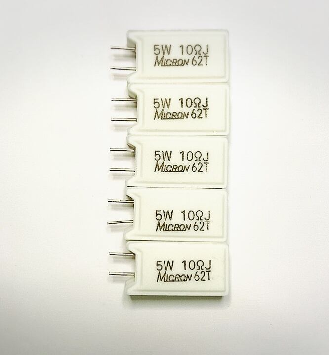 MNS05N100JC 5個入 ミクロン セメント抵抗5W10Ω | KSLshop