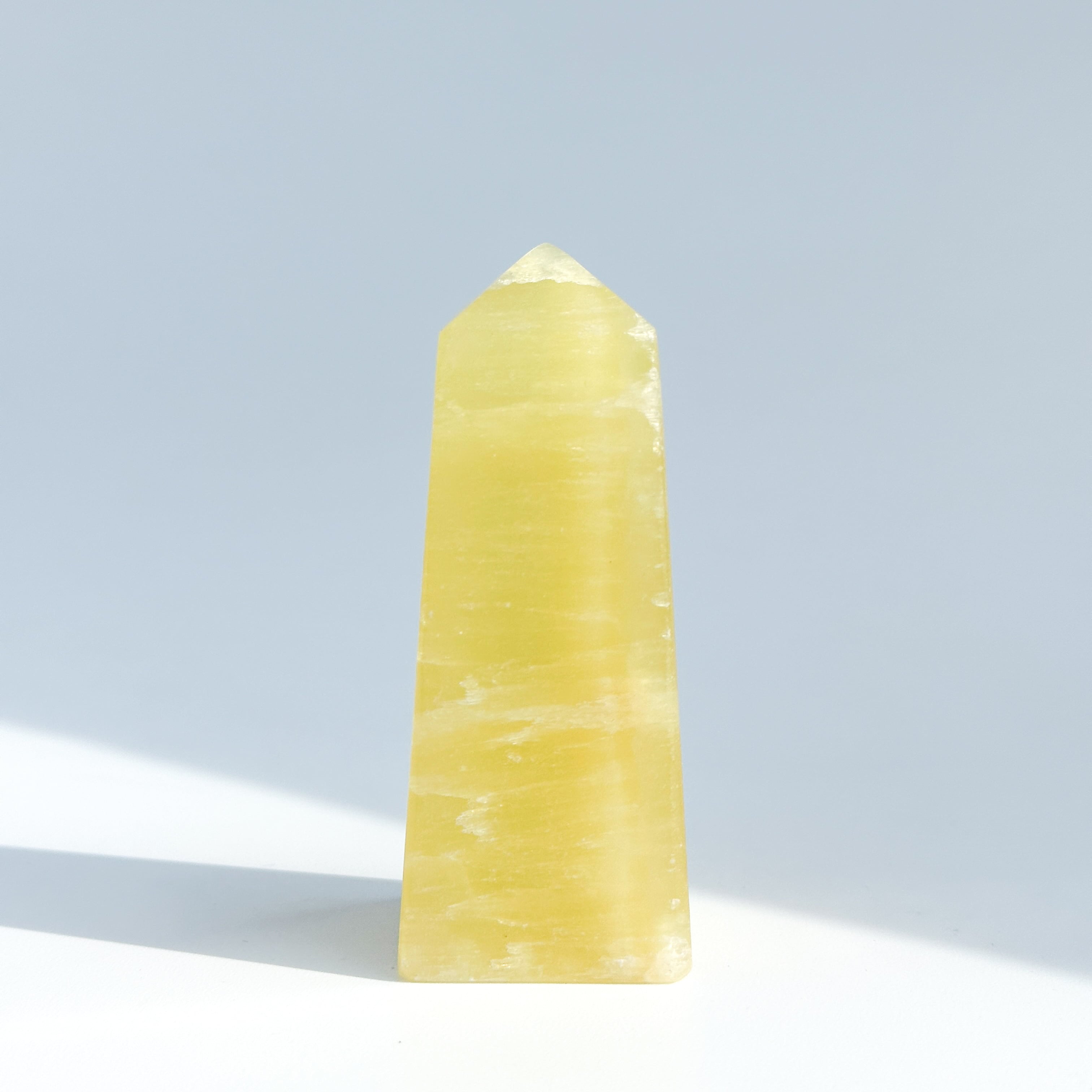 イエローカルサイト タワー71◇ Yellow Calcite ◇天然石・鉱物・パワーストーン・インテリア