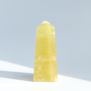 イエローカルサイト タワー71◇ Yellow Calcite ◇天然石・鉱物・パワーストーン・インテリア