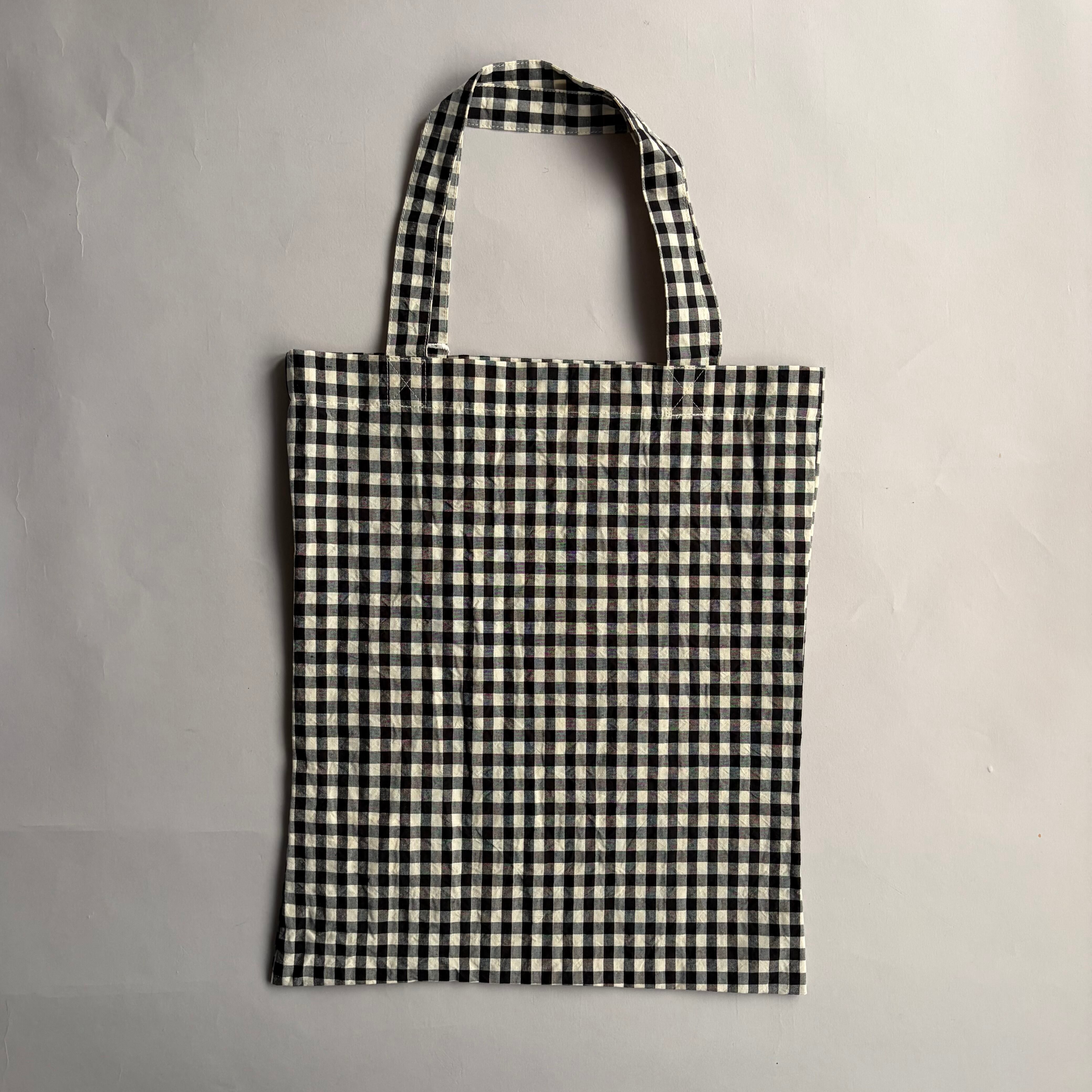 R&D.M.Co-/OLDMAN'S TAILOR オールドマンズテーラー GINGUM CHECK TOTE
