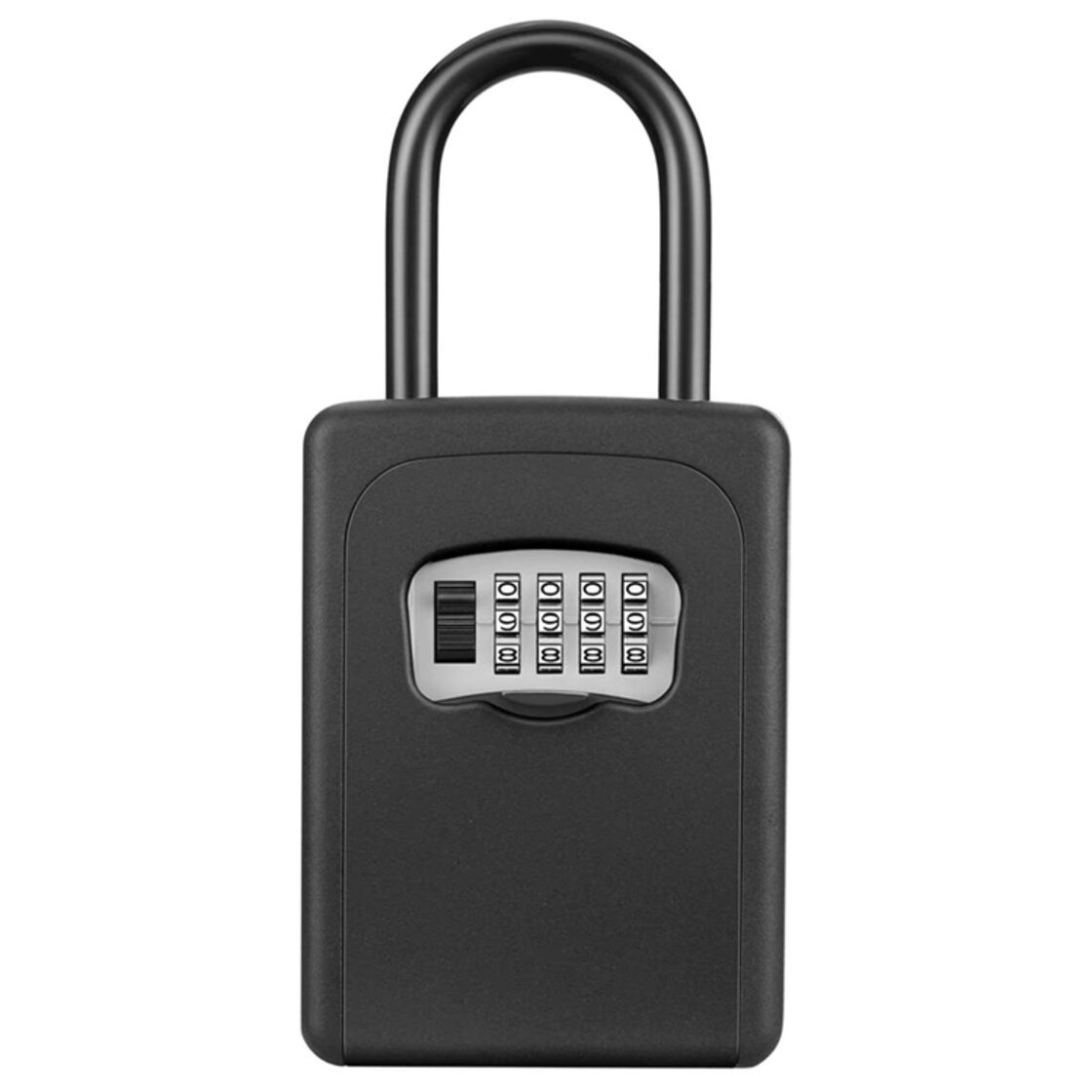 キーボックス ブラック 壁掛け ドアノブ 4桁暗証番号ダイヤル式ロック 鍵共有 収納ケース 南京錠 屋外 住宅 玄関 自動車 戸締り 業務用  防犯グッズ セキュリティ対策 小型 保管箱 人気 新品未使用 送料無料 迅速発送 | Pay ID