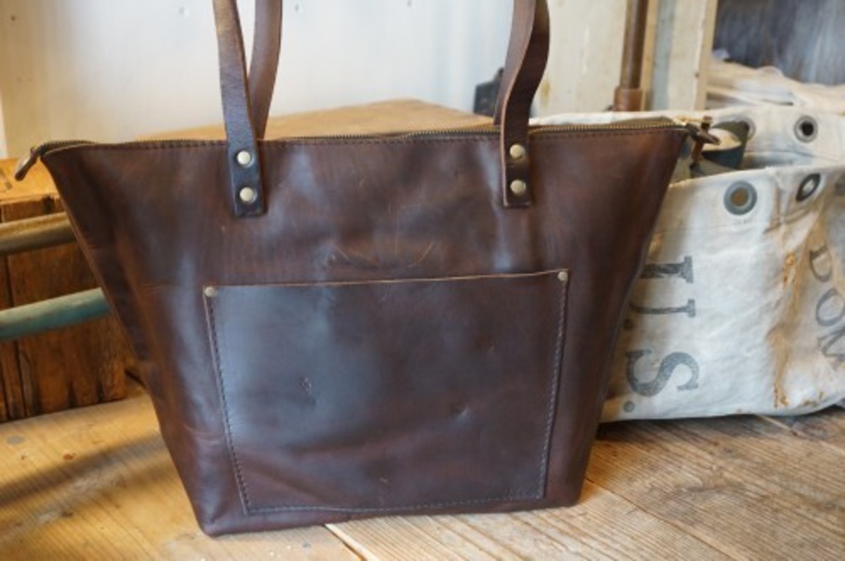 PORTLAND LEATHER classic leather tote Bag | GARYO