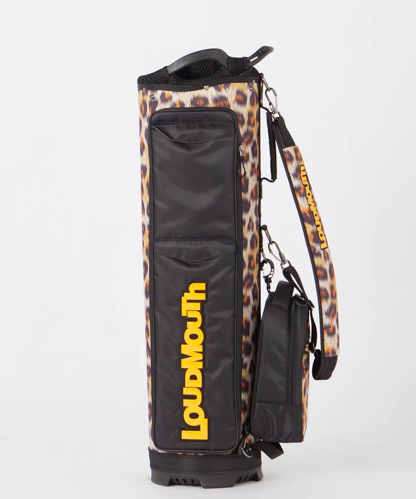 Loudmouth ファジーレオパード　キャディバッグ LOUDMOUTH】9型 コンビニエンス キャディバッグ ファジーレオパード