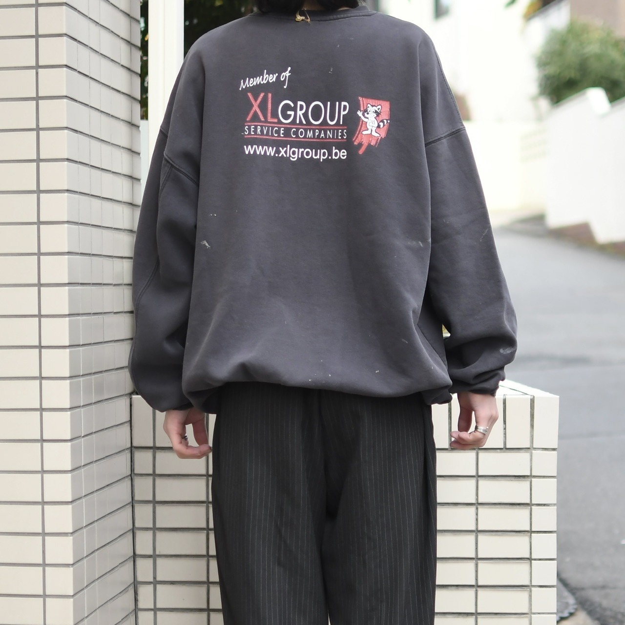 fox print fade peinted sweat