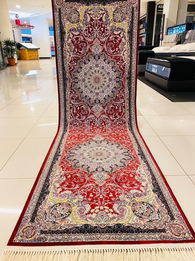 ペルシャ絨毯 81×260 新品未使用 カーペット ラグ Made in Iran 
