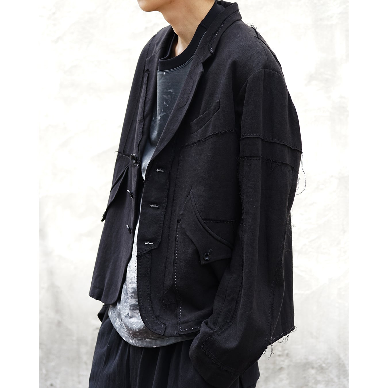 Professor.E ](プロフェッサーイー) 26SS-PE-JKT-02 Patchwork Blazer