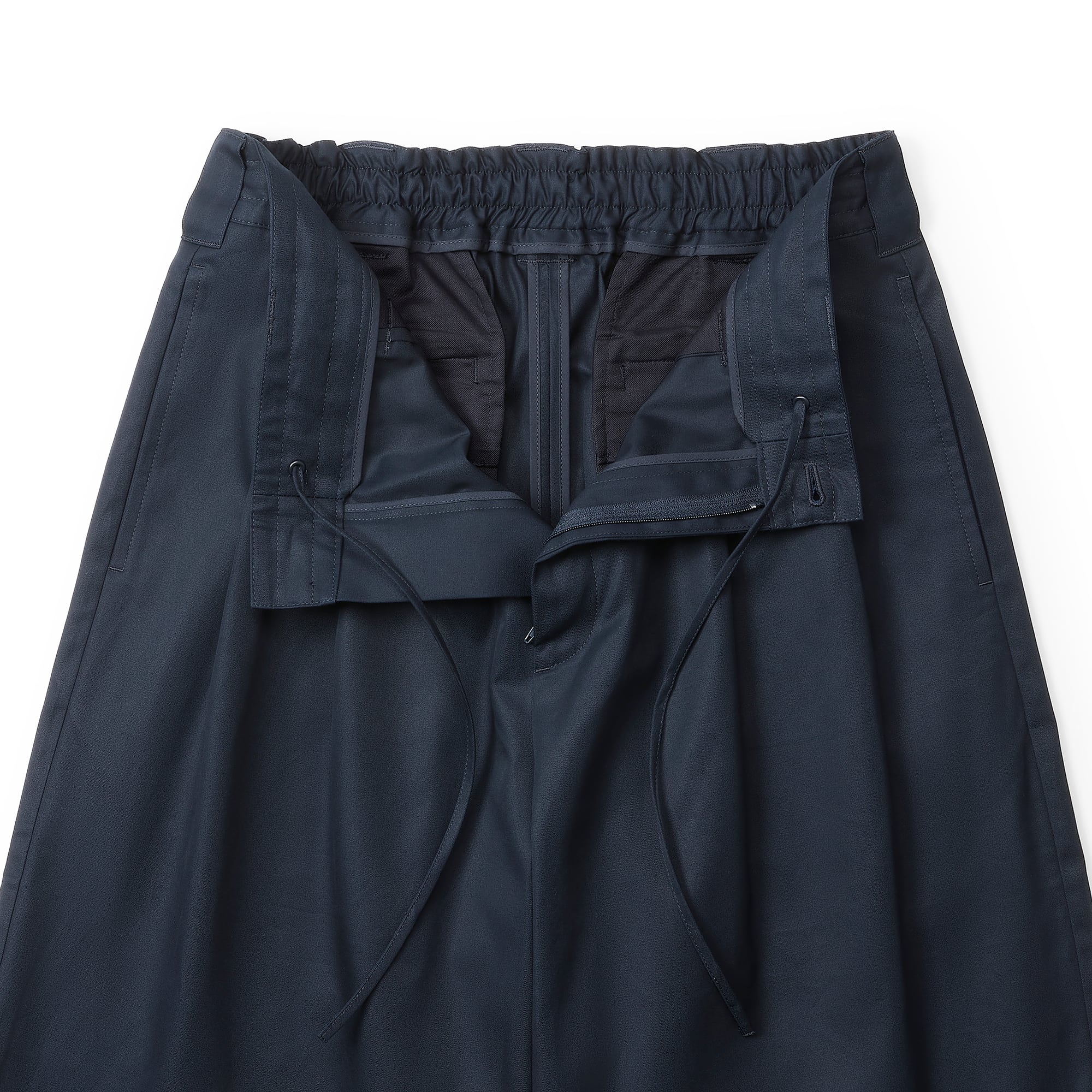 パンツ everyone two tuck cotton wide short pant everyone two tuck cotton wide short pants (D.NAVY) | everyone