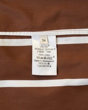 〈CÉLINE by phoebe philo〉Collarless stripe shirt