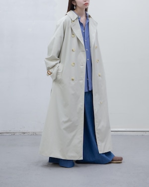 1970-80s Burberry - one piece sleeves trench coat