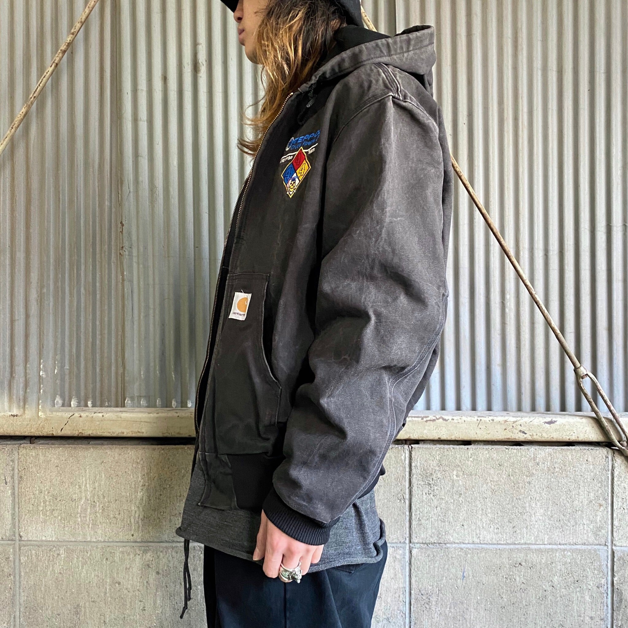 Carhartt アクティブジャケット カーハート  企業ロゴ  ダック地