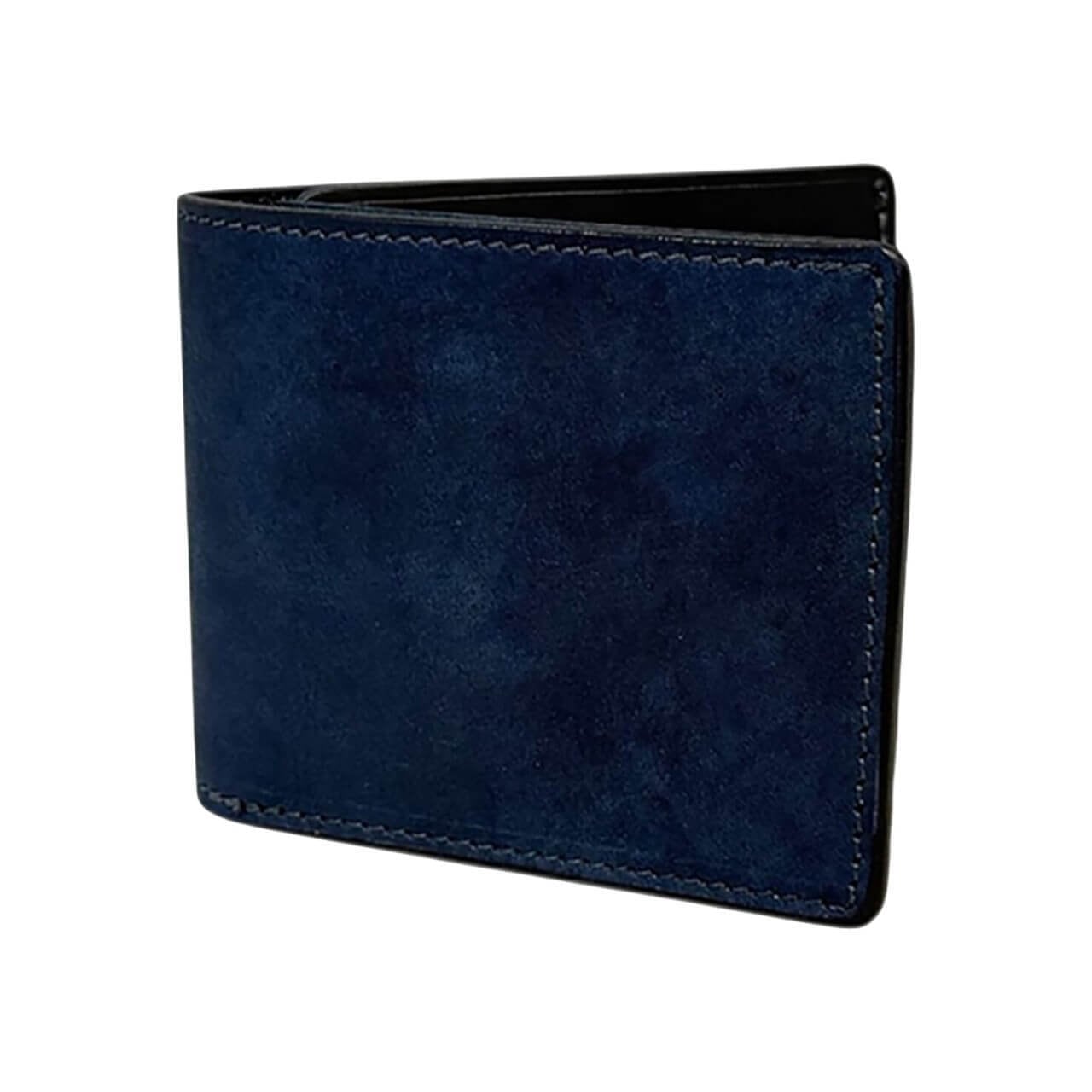 Re-ACT / Indigo Solid Billfold Wallet - 藍染レザー(ソリッド) ビル