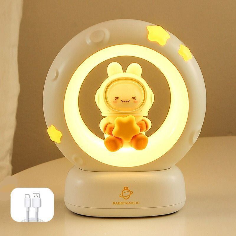 ウサギ ナイトライト テーブルランプ 卓上 LED タッチライト 明るさ