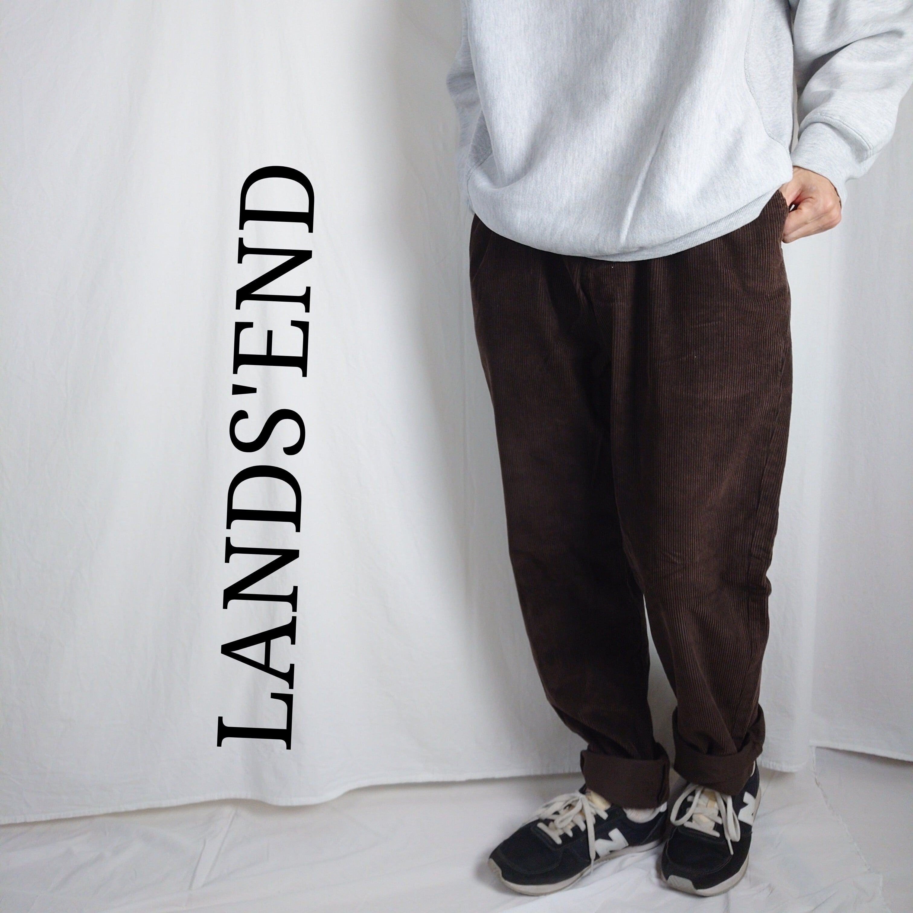 上質】Lands' End ランズエンド コーデュロイパンツ ブラウン