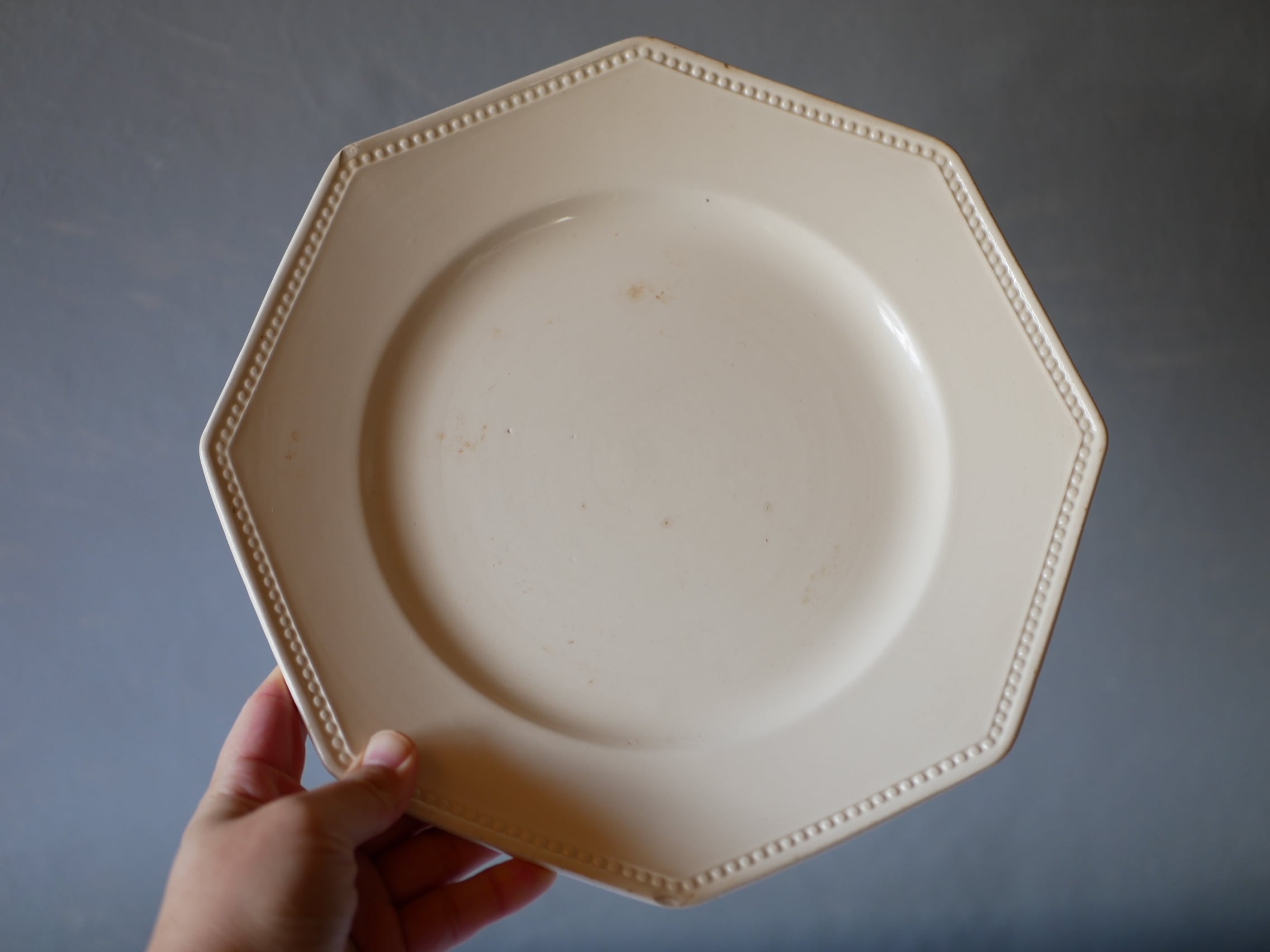 5.SARREGUEMINES オクトゴナル フランスアンティーク