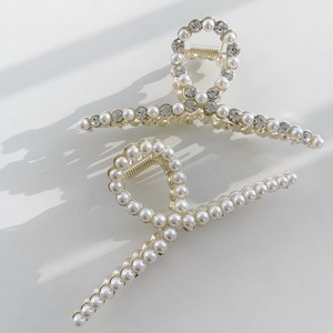 pearl round hair clip