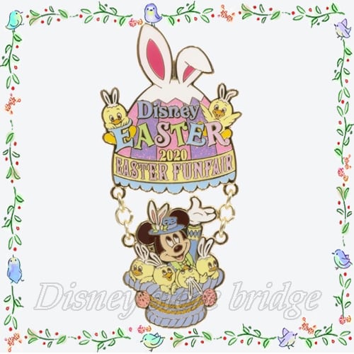 ピンバッジ うさピヨ 2020 ディズニー  限定 公式 イースター