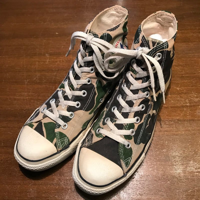 美品‼️コンバース　オールスター　USA製　24cm 迷彩　83 camo 銀箱