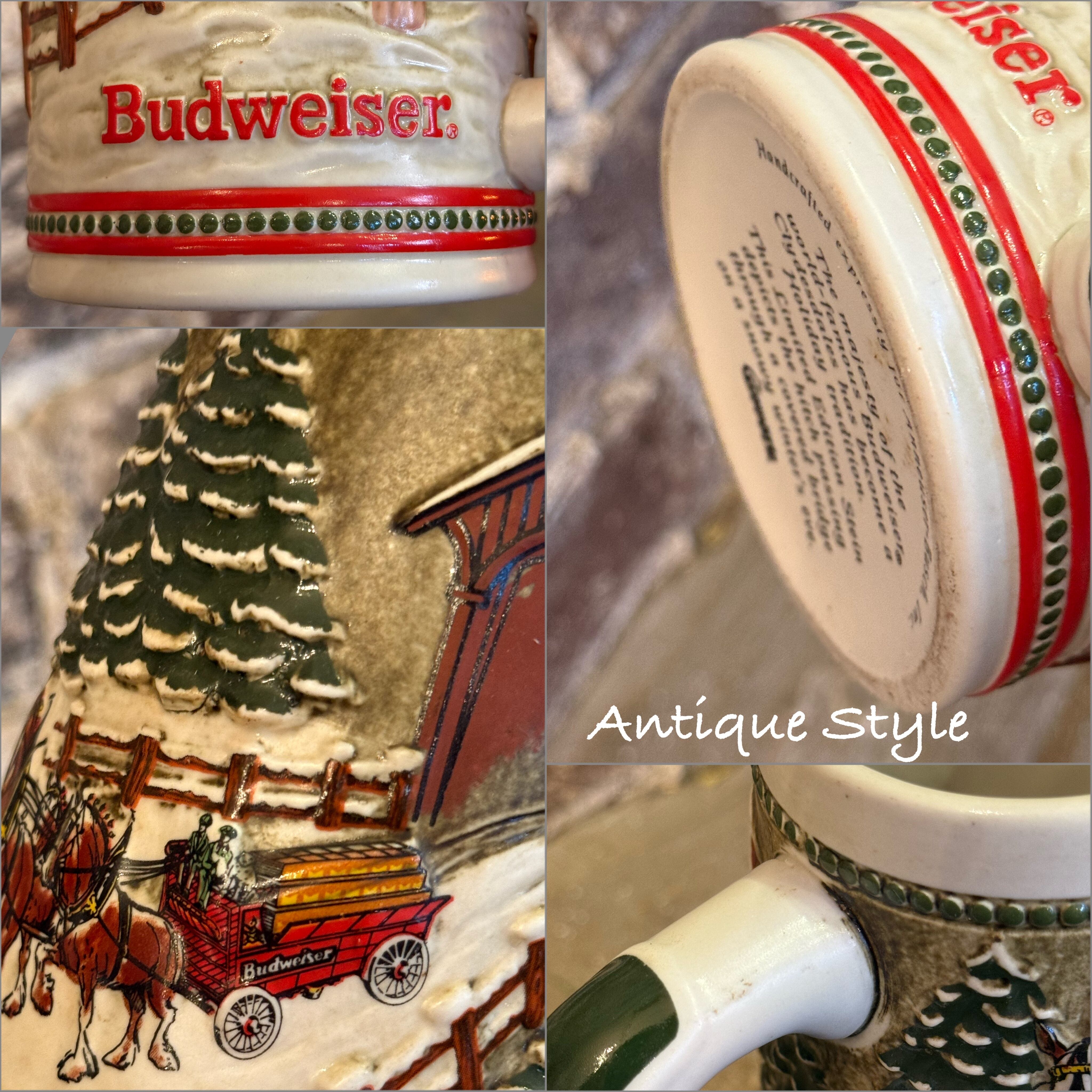 Budweiser ビールジョッキ ハンドメイド 1984s ヴィンテージ Budweiser バドワイザー ビールジョッキ