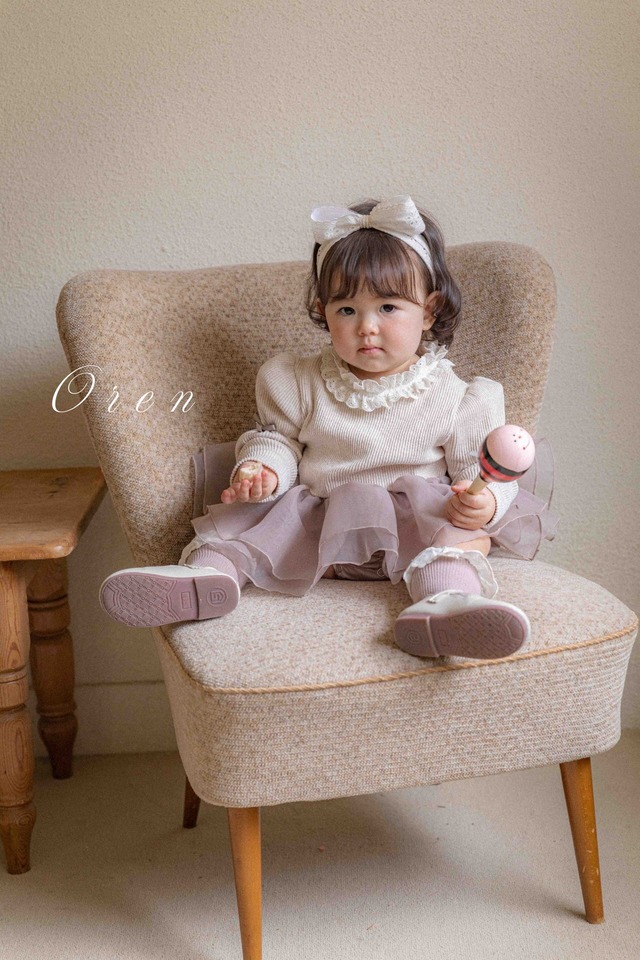 ラスト1 blackS【即納】<OREN>  Marinette organza suit