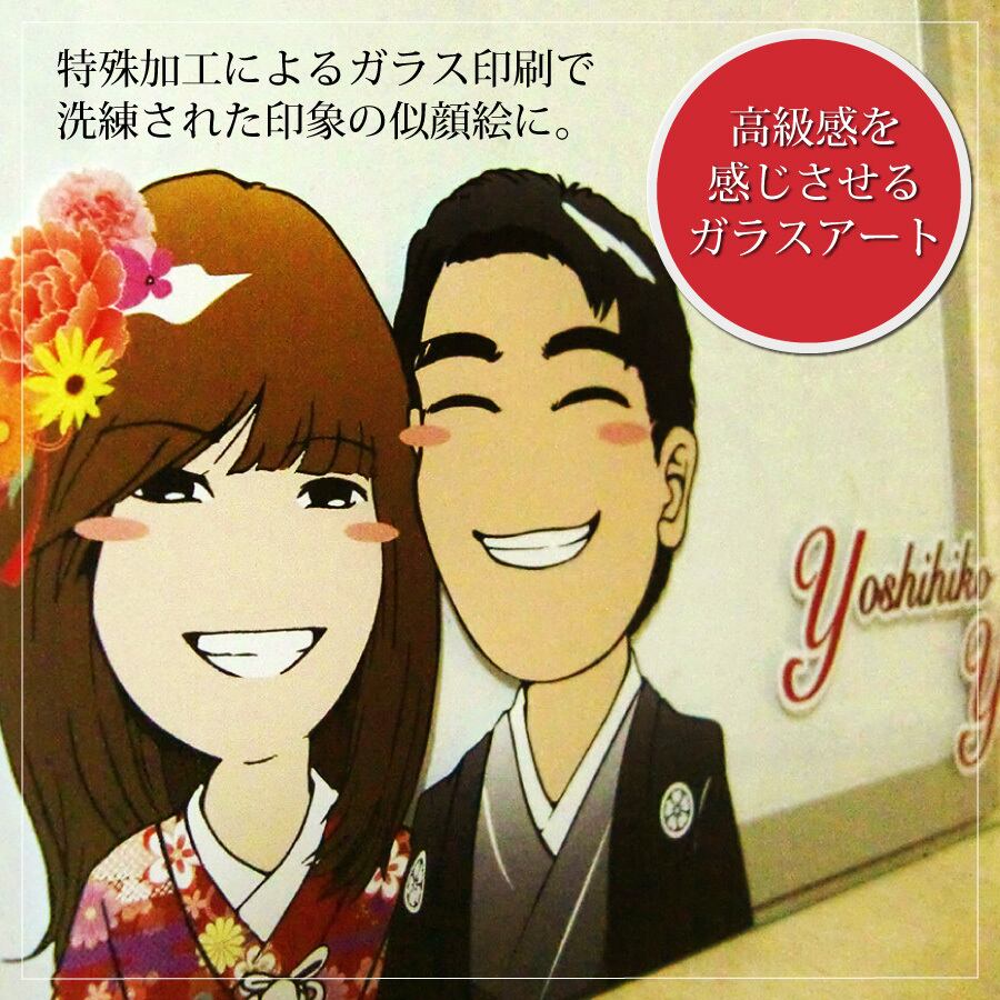 ギフトアート 似顔絵 プレゼント アート ギフト 一点物