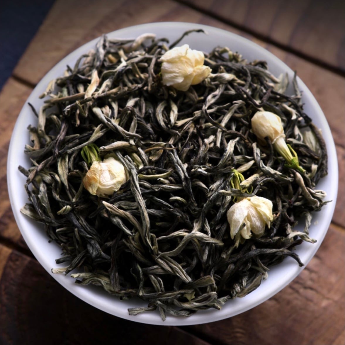 ユニークな花モチーフ ブラック ベルト 茉莉花茶 名称】茉莉花茶 50g/袋 | 五福茶荘